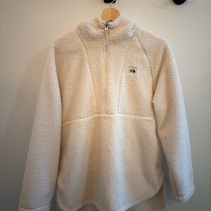 The North Face Women’s Cream Sherpa Half-Zip Pullover